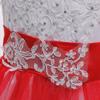 2024 Embroidered Princess Wedding Dress for Girls with Bow Tail