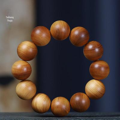 "Taihang Alterzypresse Herrenarmband - Schwarzes Öl Buddha-Perlen Schmuck"