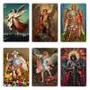 Immaculate Conception And Saint Michael The Archangel Metal Plaque Poster Cave Wall Mural Designing Designing Tin Sign Poster