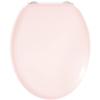 DESIGN Dolce Toilet Seat - Stainless Steel Hinges - Molded Wood - Crystal Pink