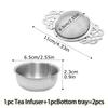 Patterned Ear Handles Environmentally Friendly Stainless Steel Durable Fine Filter Family Tea Strainer Filter