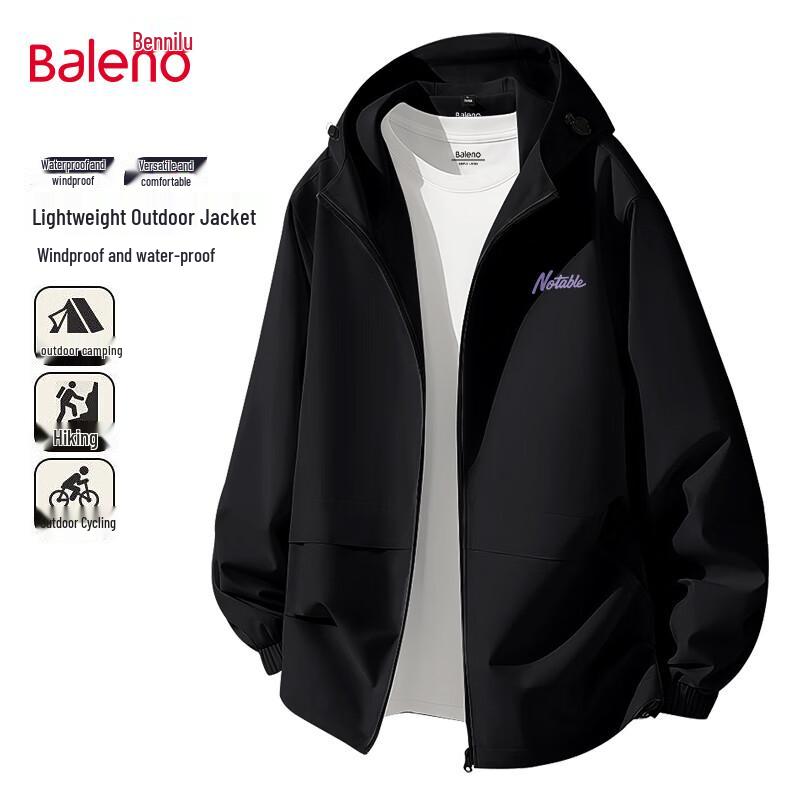 Baleno Men's Outdoor Hooded Waterproof Windproof Jacket