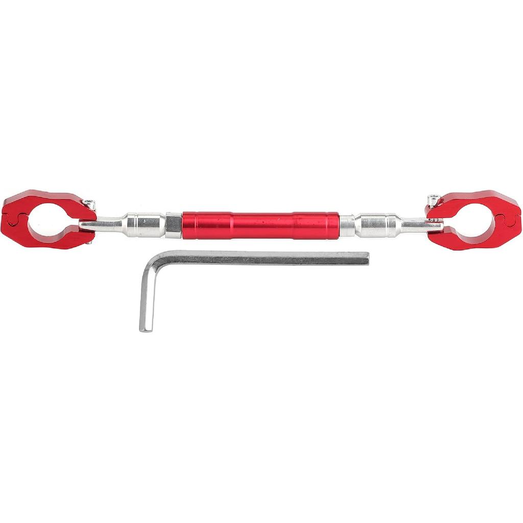 Lenker-Balance-Stange, Fydun 22mm Universeller Motorradlenker Quer Verstellbar Verstärken Balancehebel CNC-Aluminiumlegierung (rot)