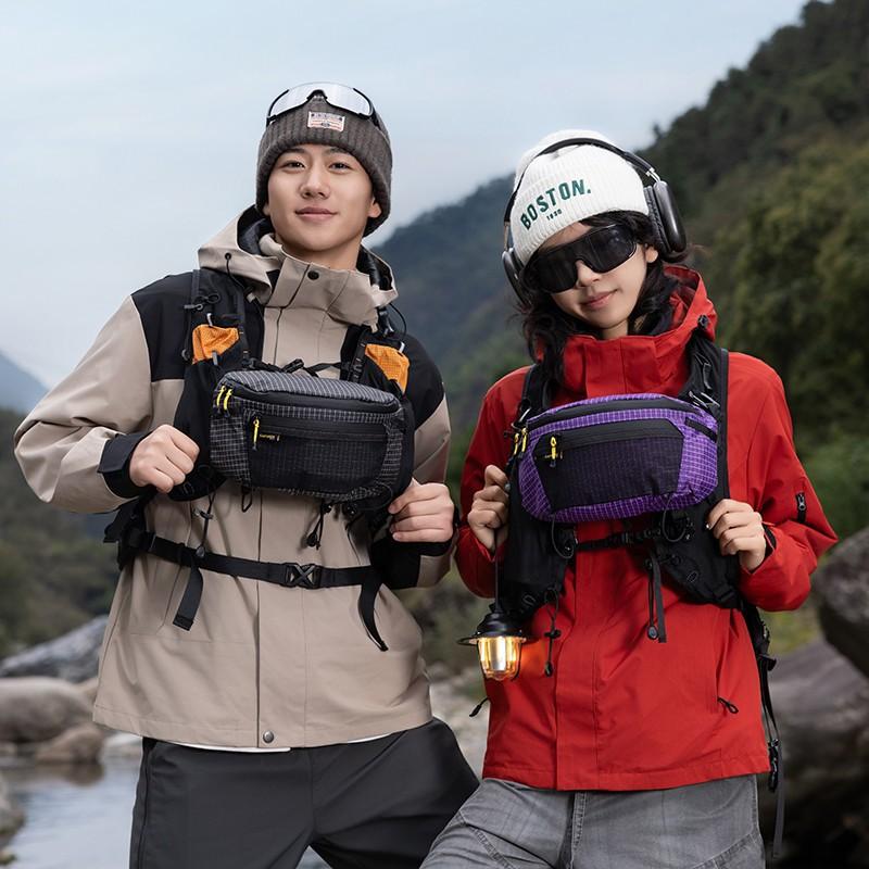Strap Pack Pouches For Backpack Lightweight Phone Pocket Large Capacity Waterproof Fanny Pack Multi Use Outdoor Bag Easy Access