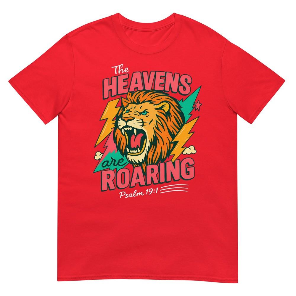 The Heavens Are Roaring Psalm 191 Lion Christian Faith Tshirt S