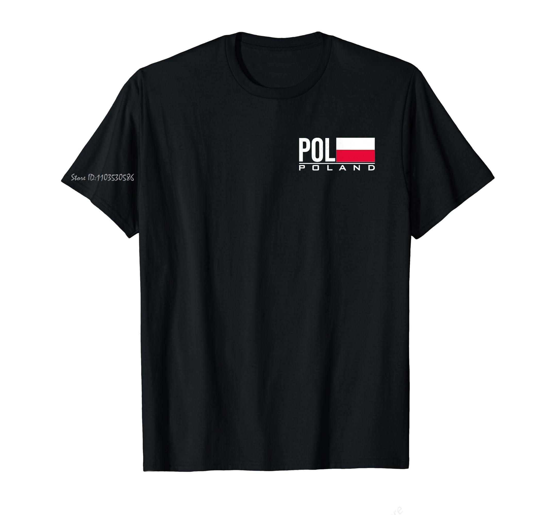 

Cotton Tshirt Poland Flag Polish Country Code Pol Sports Games Athlete Unisex Tops Tees Summer Men s Clothing Oversized T-shi... S разноцветный
