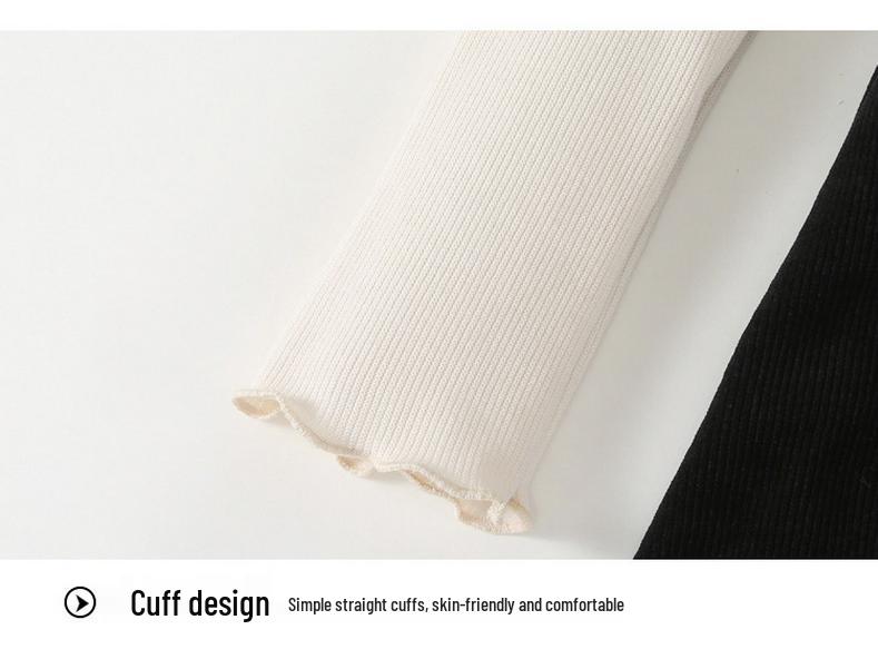 Mädchen Bluse mit Revers im koreanischen Stil & Westenkleid Set 2025