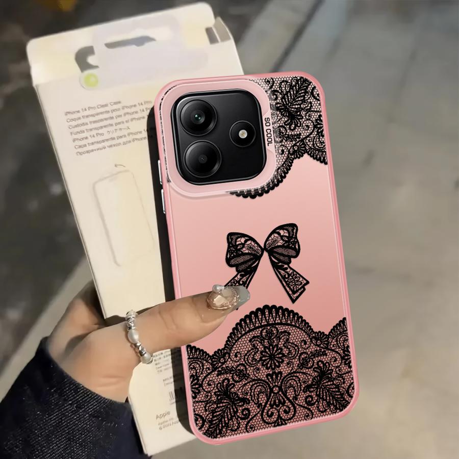 Cute Black Lace Case for Xiaomi Mi 11 Lite 13T 12T Pro Back Phone Cover