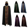 Halloween Death Cloak Loose Comfortable Hooded Death Robe Cloak Meidieval Cape Costume for Adult Cosplay Party Halloween