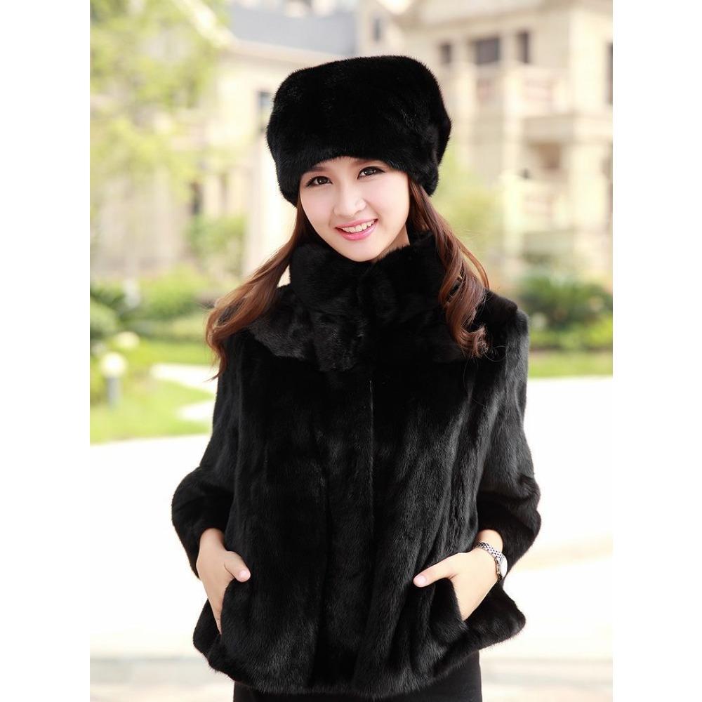 Winter Hats for Middle-aged and Elderly Women Grandma Old Lady Mother Hats Warm Autumn and Winter Elderly Environmentally Friendly Mink Hats