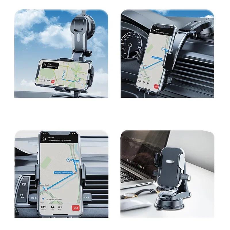 Universal Suction Cup Car Phone Holder Dashboard Mount Stand Smartphone Mobile Support Car Bracket Auto Interior Accessories