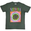 Herren Nirvana Smiley Glow Box T-Shirt X-Large Grün