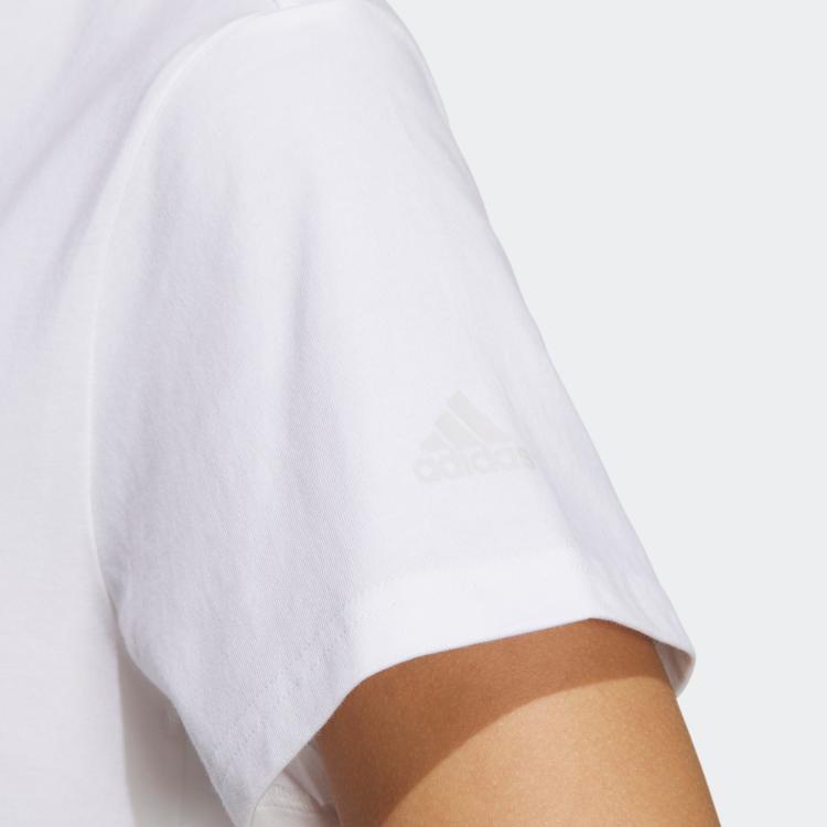 Adidas Graphic Tee With Cartoon Print Women Tops White IP3952