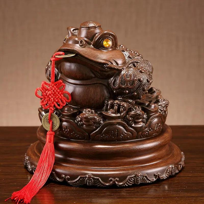 Golden Toad Ornaments for Household Decoration, Large Piggy Bank, Golden Toad, Office, Shop Opening Gifts, New