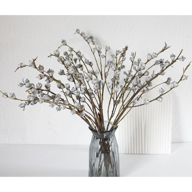 Yunnan Eucalyptus Dried Flowers with Small White Fruits - Medium and Large Diamond Eucalyptus Fruits for Home Decor.