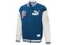 Puma Mix Badge Bomber Jac Baseball Jerseys Unisex Blue Baseball Collar Moderate Straight Fit 537011-45