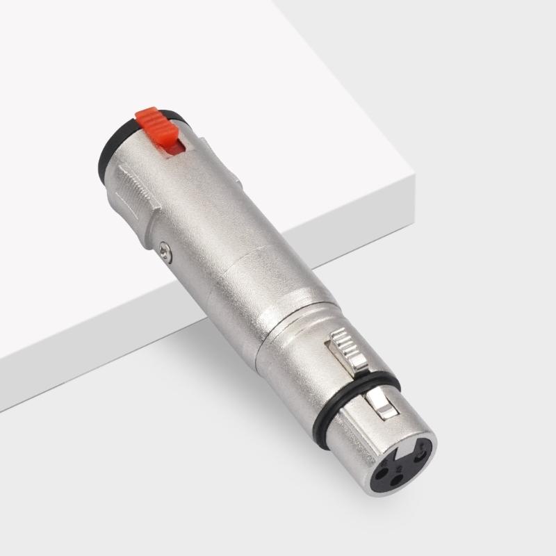 3Pin XLR To 6.35mm 1/4inch TRS Female Adapters For Studio Equipment And Live Sound Applications