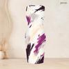 Women Plus Size Two Piece Set Blue Printed Long Sleeve Draped Cardigan Sleeveless Bodycon Dress