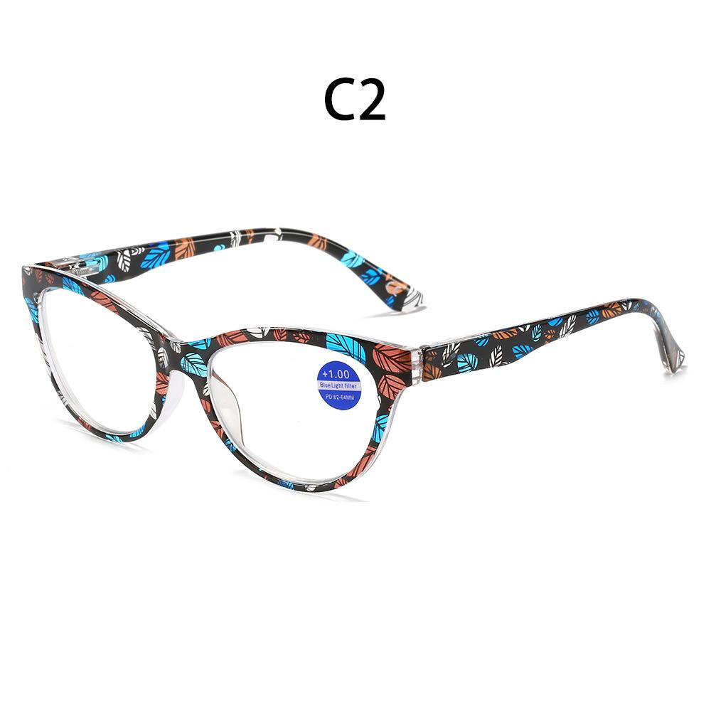 

Anti-Blue Light Reading Glasses Women s Trend Printed Frame Reading Glasses Eye Protection Presbyopia Eyeglasses +1.0 To +4.0 Strength 2.5