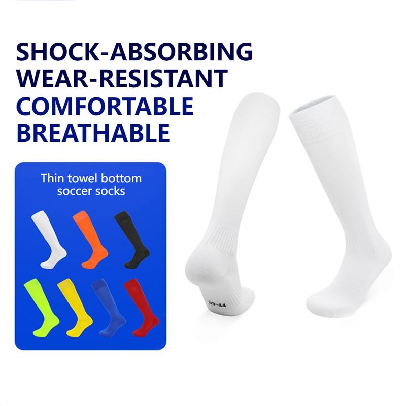 Loogdeel Children Adult Football Soccer Socks Breathable Over Knee High Football Long Socks Outdoor Sports Rugby Stockings