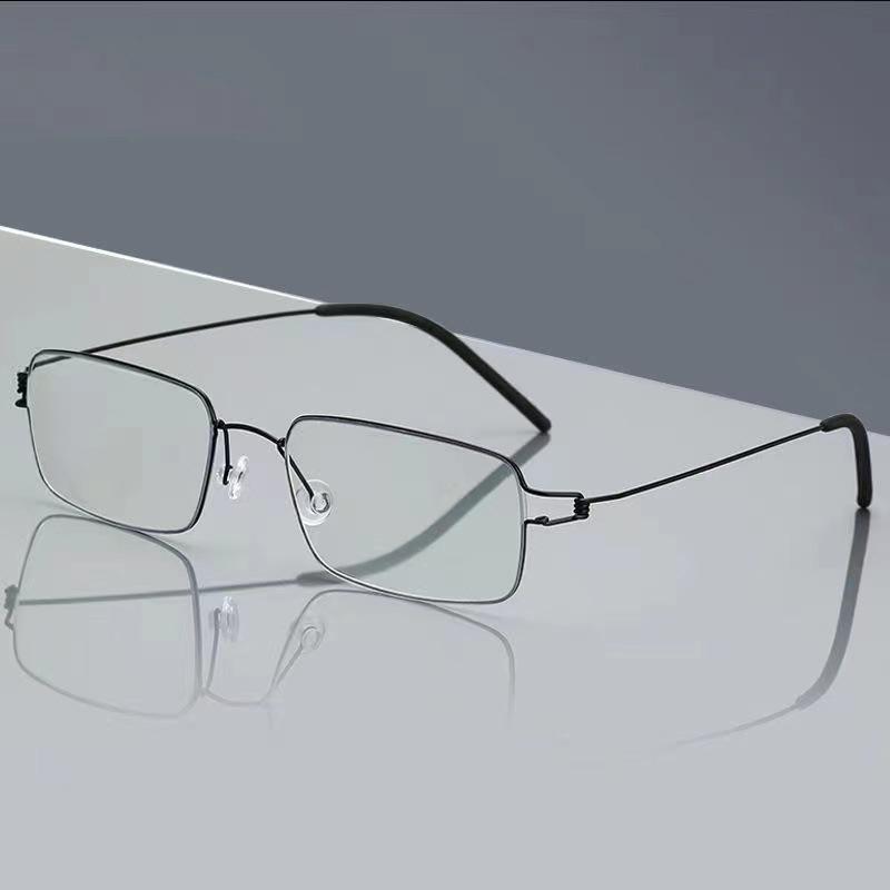 

Ультралегкие повседневные деловые очки для пресбиопии, мужская коробка, без винтов, без паяных соединений, очки для пресбиопии, высокое разрешение, удобные для женщин Reading glasses 400 degrees чёрный