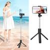 Live Video Tripod Selfie Stick Stainless Steel Telescopic Folding Portable Selfie Rod with Remote Control