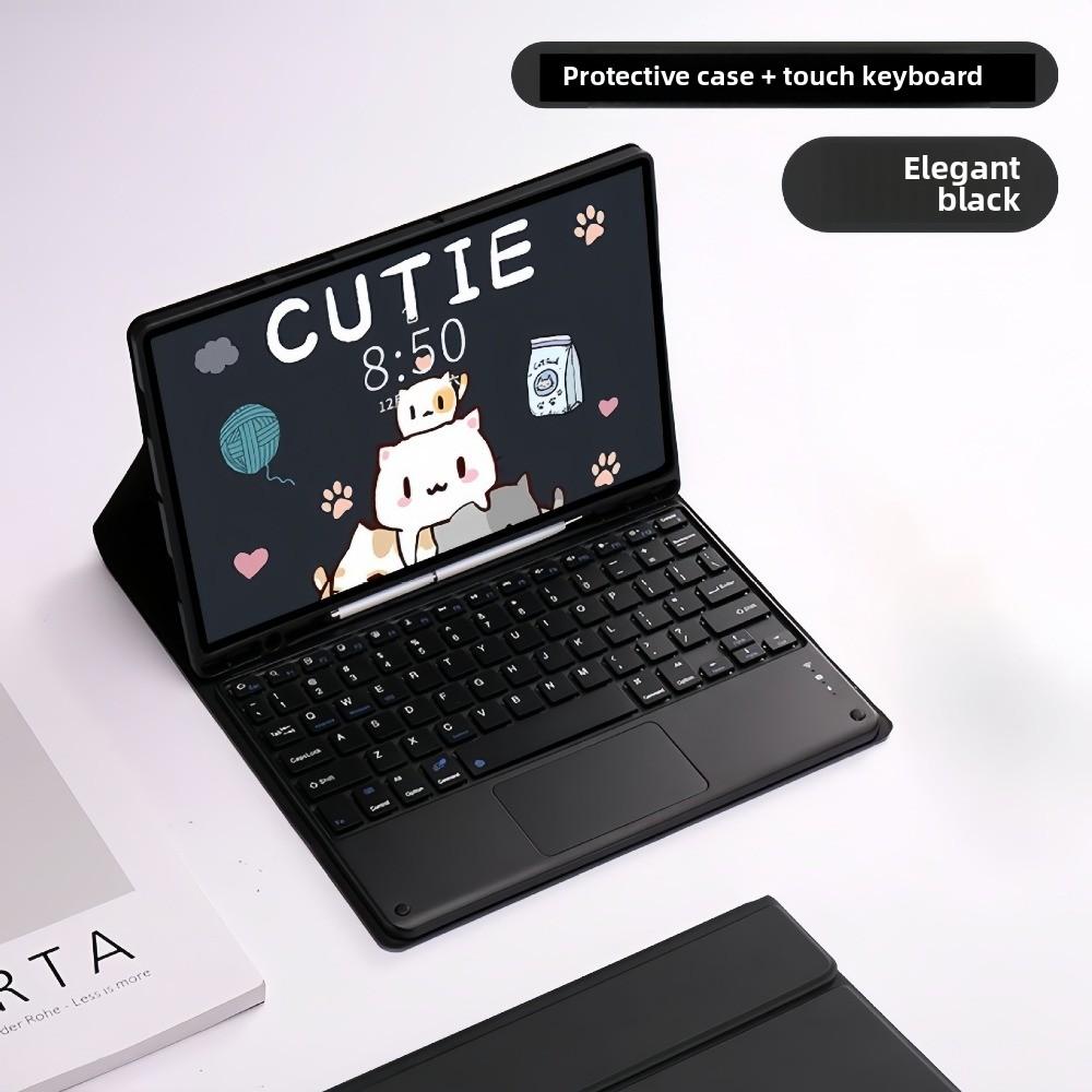 Leather Case for Samsung A9 Plus Tablet with Magnetic Keyboard and S Pen Slot Compatible S9FE