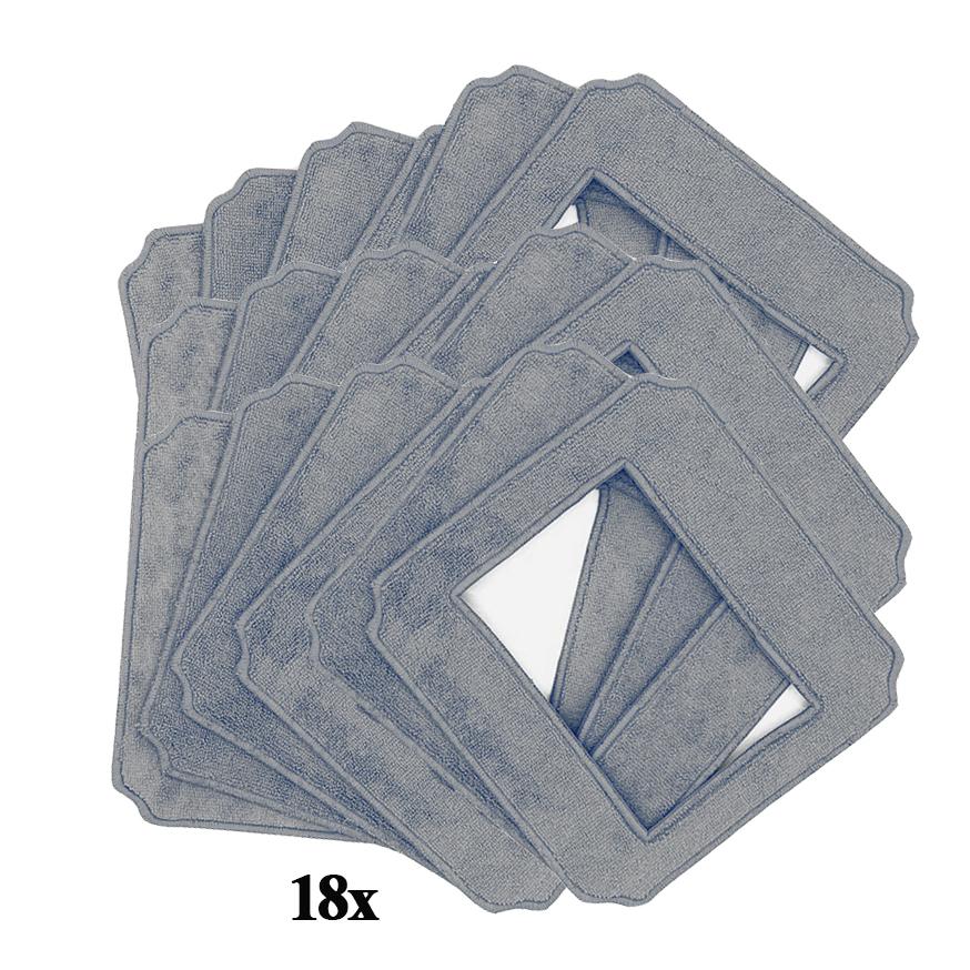 Glass Cleaning Mops for W140 Vacuum Cleaner Robot , 24x24cm Washable Clothes Rags for Washing Windows Spare Parts Accessories