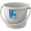 Risu Berg Bucket, Round, Light Gray, 5L, Made In Japan, 5SB