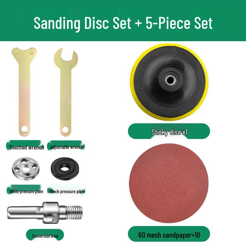 Baolian Electric Drill To Angle Grinder Converter Kit: Chuck, Connecting Rod, and Cutting Attachment