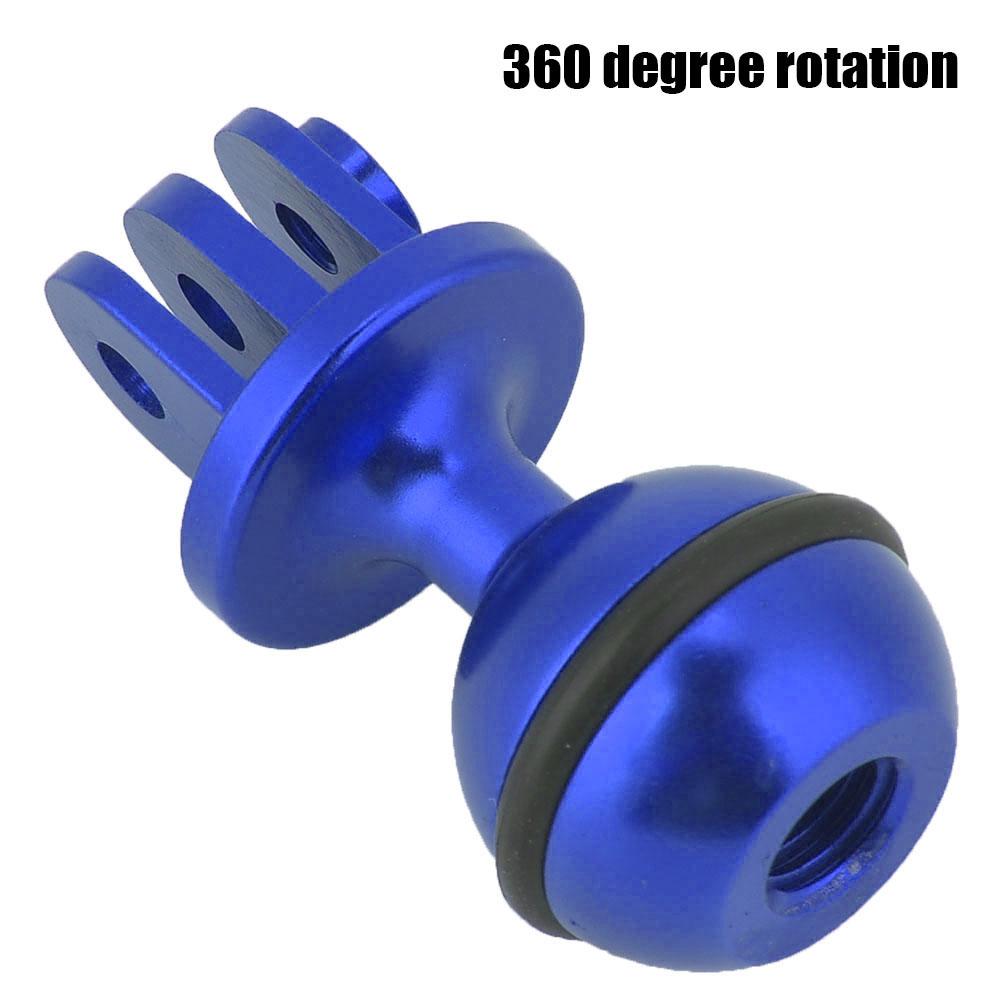 Metal 360 Degrees  Rotating   Head Holder Mount Photography Lamp Arm Base Adapter (Black)