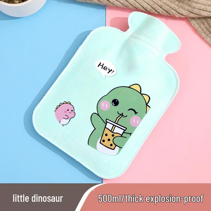 Cartoon Style Plush Hand Warmer: Cute Portable Hot Water Bottle for Baby.