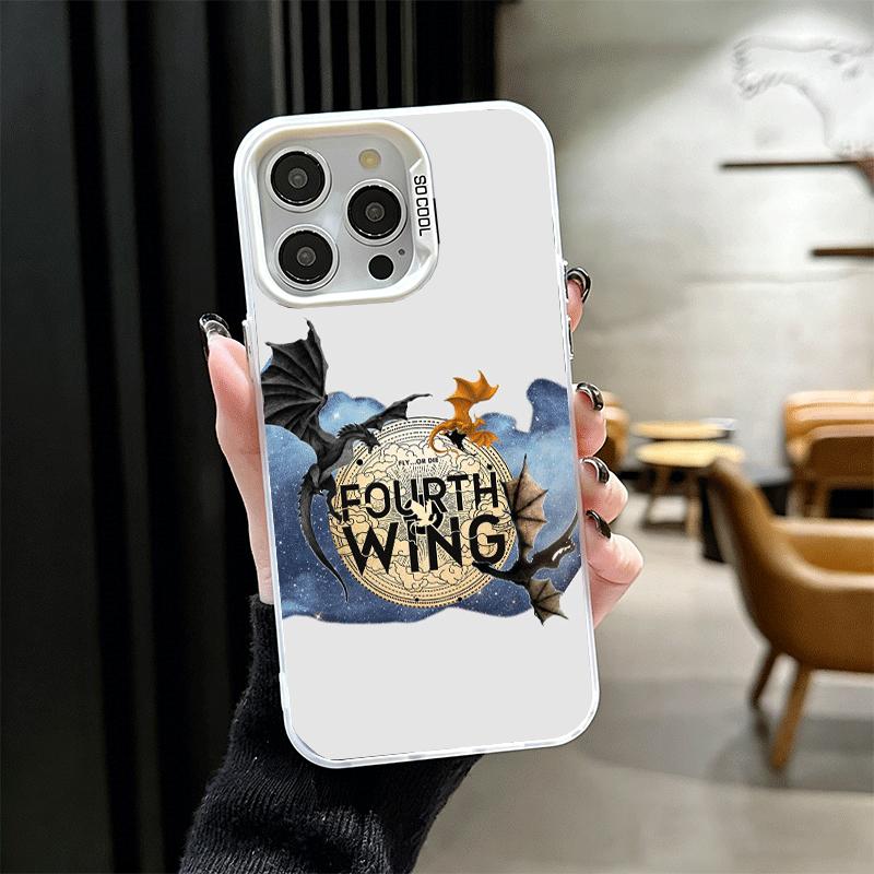 

F-Fourth W-Wing Dragon Soft Phone Case for iPhone 15 16 17 Pro Max 17Air 16E 14 Plus 13 12 Mini Shockproof Cover Back Shell iPhone 16E