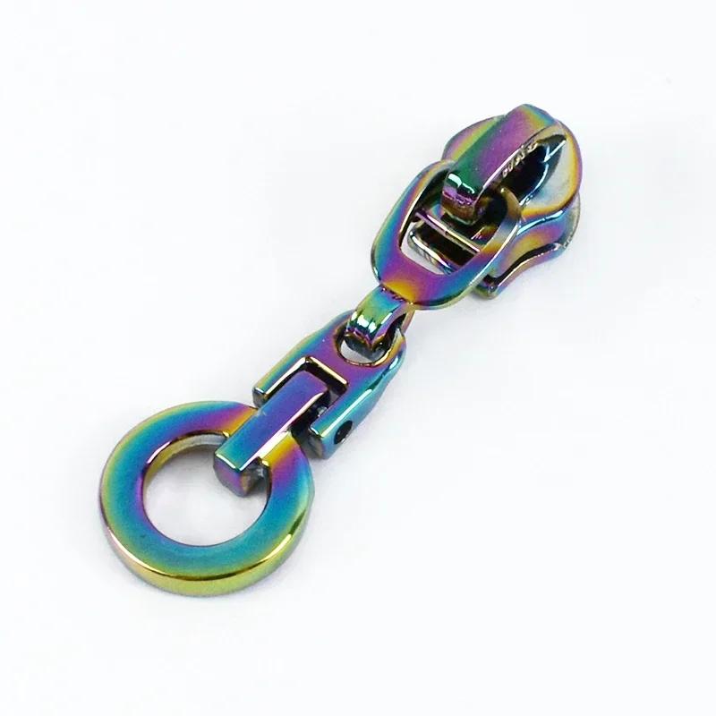 5/10/20Pcs Meetee 5# Zippers Slider Pullers for Nylon Zipper Tapes Sewing Zip Closure Heads Repair Kits Bag Garment Accessories