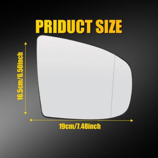 For BMW X5 X6 E70 E70 Right Passenger RH Side Door Wing Mirror Glass Heated N