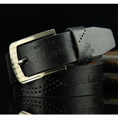 Aushöhlen Herren Gürtel Kleidung Zubehör Dornschließe Gürtel Freizeit Retro Mode Leder Einzigartig