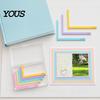 Paper Stacking Ruler Crafting Alignment Guides with Storage Case, 5 Pcs Color-Coded L-Shaped L-shaped Set Spacers Size Tabs for Card Making,