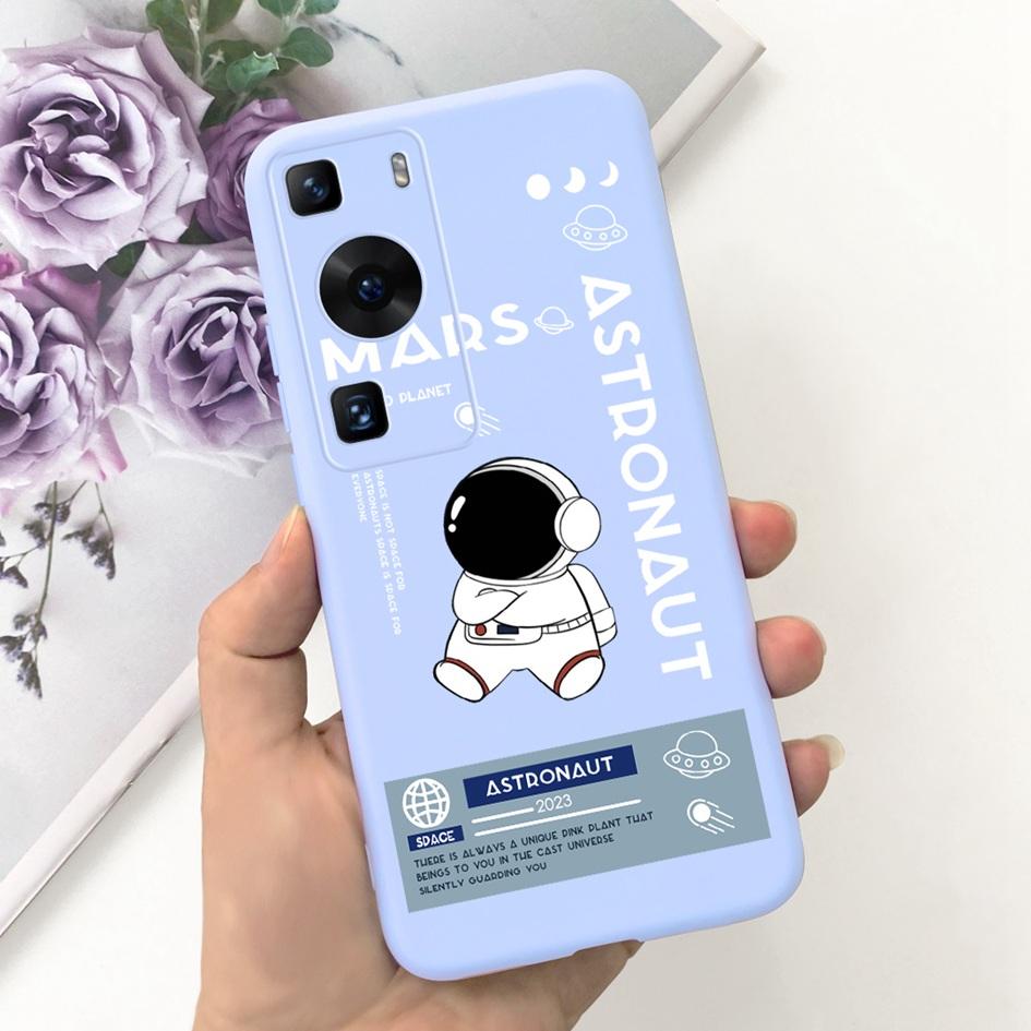 For Huawei P60 Pro P 60 Case Lovely Astronaut Cartoon Slim Soft Silicone Protective Cover For Huawei P60 Art P60Pro MNA-LX9 Case