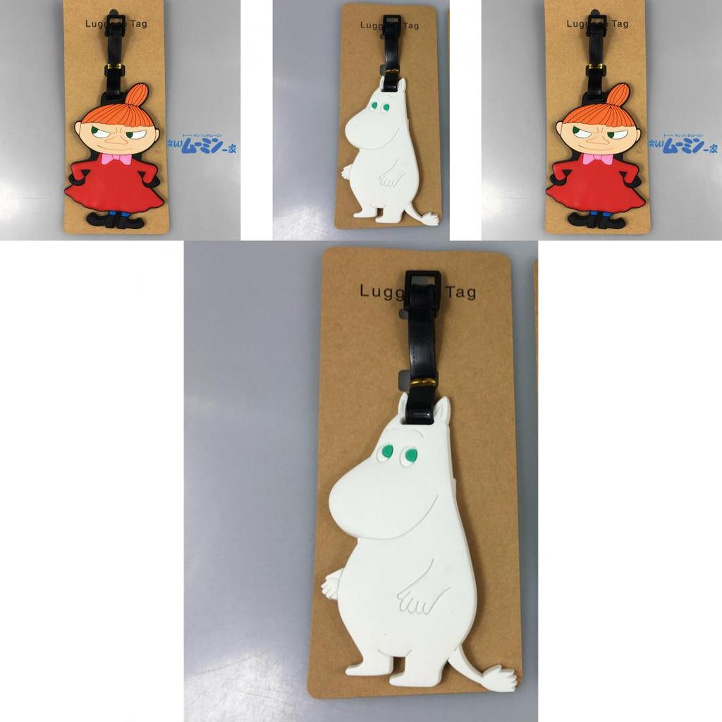 Mumin Amime Nilpferd Vogelscheuche PVC Cartoon Gepäckanhänger für Reisen und Packen