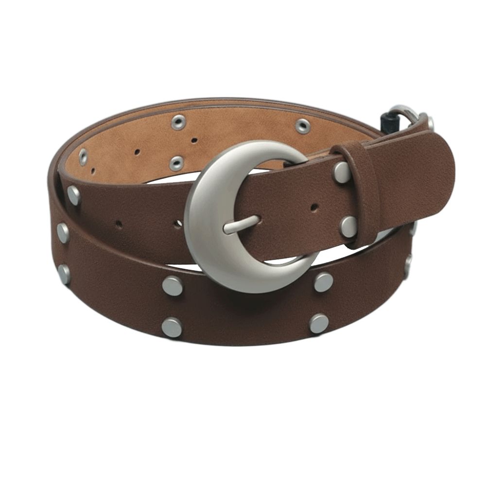 Luxury Design Women Waist Belt 3.8cm Wide Jeans Belt Fashion Rivet Waistband Coat Skirt Decoration