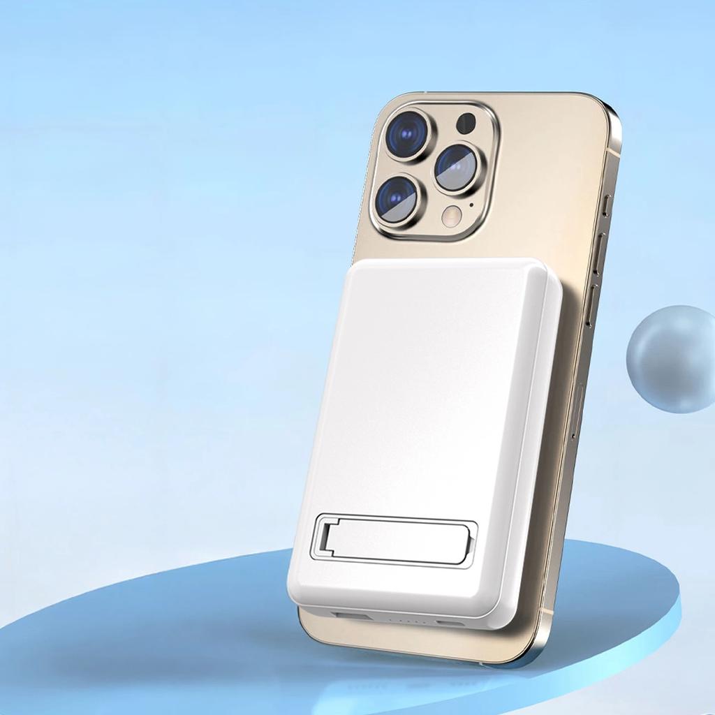 Powerbank Dudao K14S+ 10000mAh 20W USB-A / USB-C / Magsafe with Stand - White