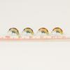 S925 silver needle alloy drip earrings simple colorful rainbow stud earrings earrings direct supply
