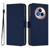 For Realme Narzo 80 Pro 5G Case Solid Color Wallet Leather Phone Cover with Strap