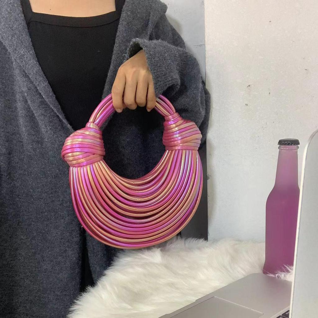 2025 Koreański Styl Modna Ręcznie Tkana Damska Torba Crossbody na Ramię