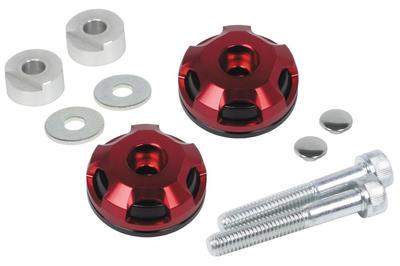 Special Parts Takegawa 2 Piece Bar End Black/red Super Cub