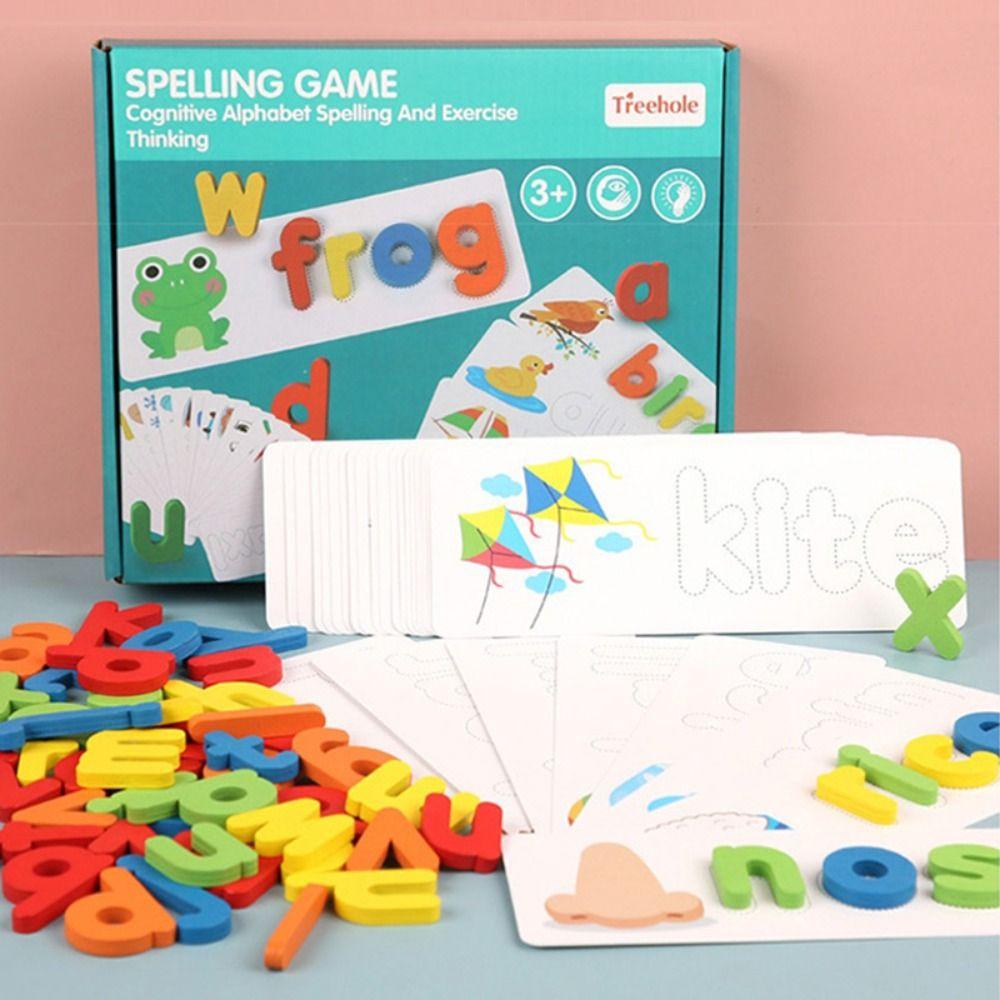 Letters Learning Letter Games Abc Puzzle  Toy Word Spelling Game Spell Word Game A-Z Spelling Game
