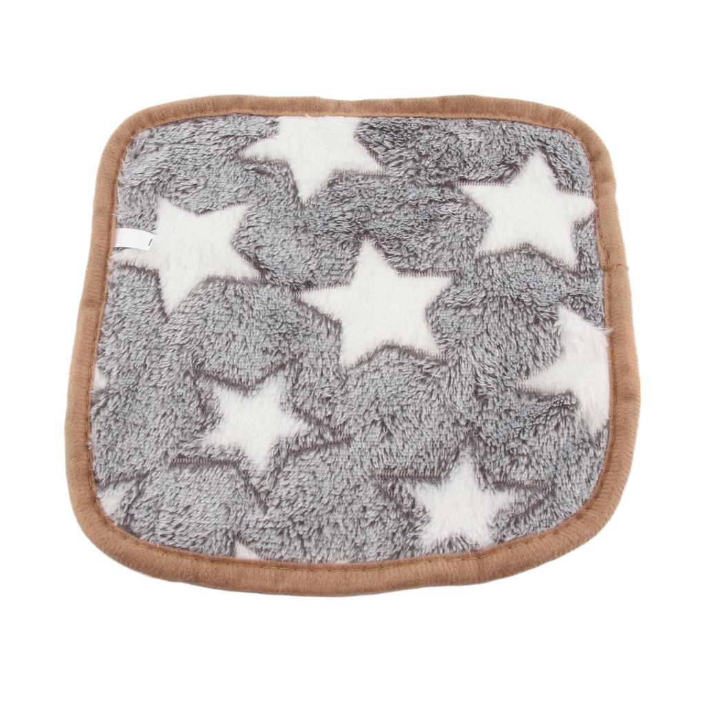 Grey Pet Blanket Warm Soft Comfortable Star Pattern Fashionable Plush Dog Throws Cat Blanket for