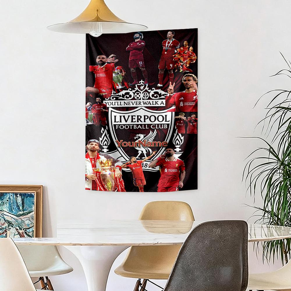 Liverpool Custom Your Name Wall Decor Tapestry Art For Pet Memorial Birthdaywedding Party Backdrop Family Gift