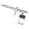 KKmoon Professional Multi Purpose Side Feed Dual Action Airbrush Kit Set Adjustable Air Control 0.25mm 7cc & 22cc