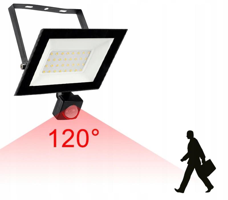 Halogen 10W With Motion Sensor Street Lamp Above The Garage Workshop